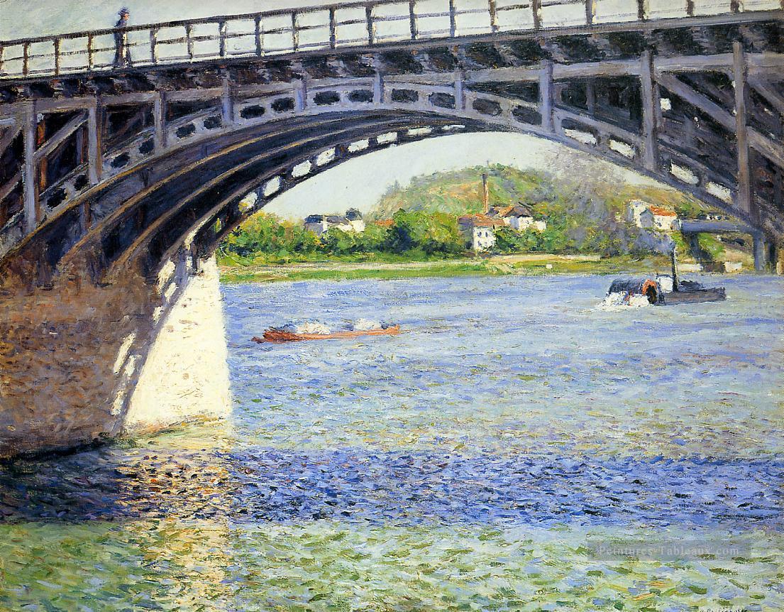 Le Pont d’Argenteuil et la Seine Gustave Caillebotte Peintures à l'huile